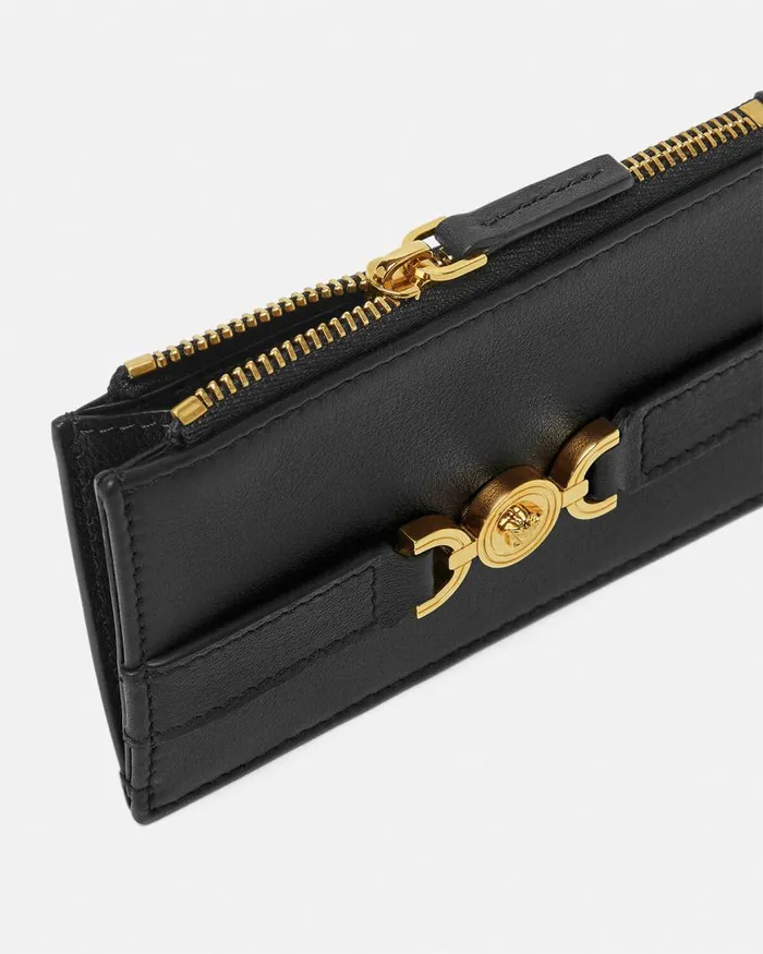 Versace Medusa 03995 Card Holder Blackgold Women Wallets Versace Medusa 03995 Card Holder Blackgold Women Wallets