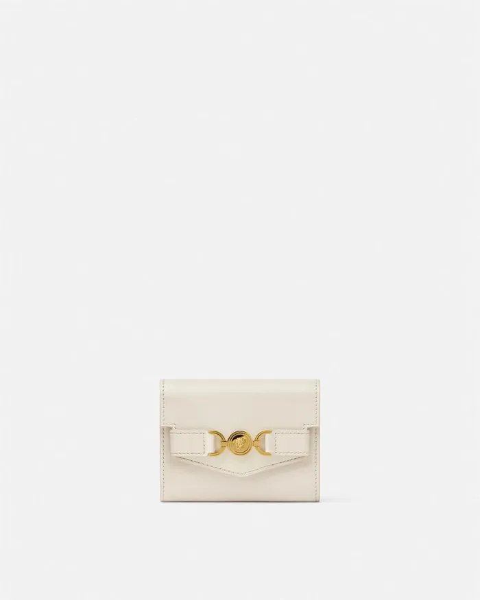 Versace Medusa 03995 Trifold Wallet Beige Women Wallets