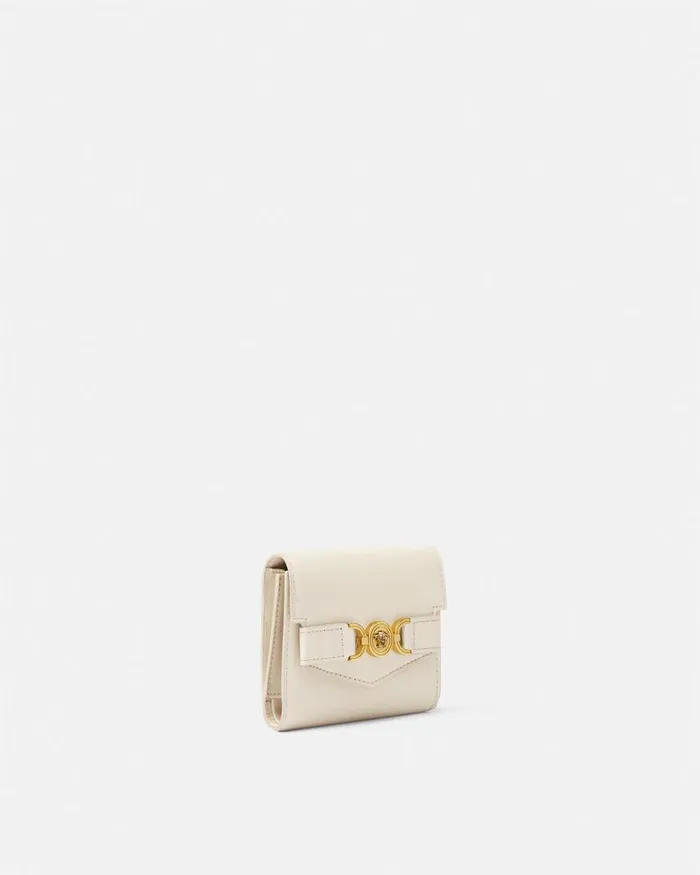 Versace Medusa 03995 Trifold Wallet Beige Women Wallets