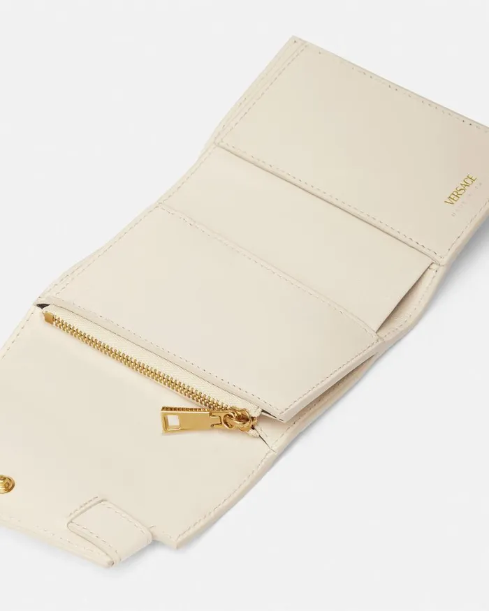 Versace Medusa 03995 Trifold Wallet Beige Women Wallets