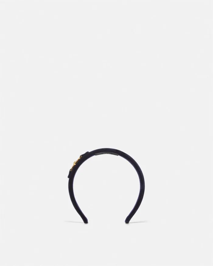 Versace Medusa 03995 Velvet Kids Headband Blue Children Accessories