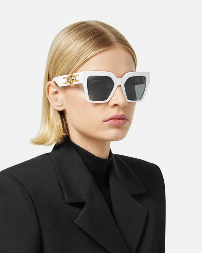Versace Medusa Deco Butterfly Sunglasses White Women Sunglasses Versace Medusa Deco Butterfly Sunglasses White Women Sunglasses