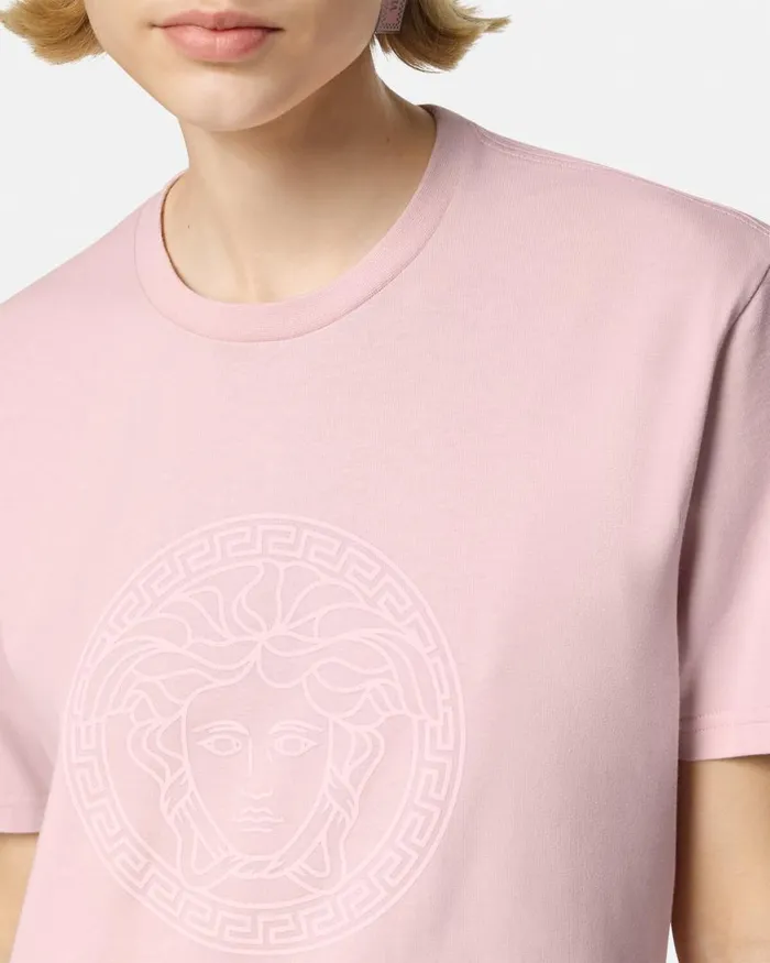 Versace Medusa Oversized TShirt Light Pink Women TShirts and Sweatshirts Versace Medusa Oversized TShirt Light Pink Women TShirts and Sweatshirts