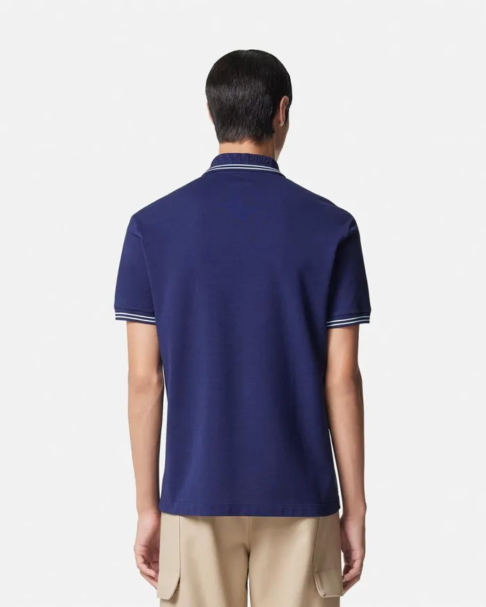 Versace Medusa Polo Shirt Blue Men TShirts and Polos Versace Medusa Polo Shirt Blue Men TShirts and Polos