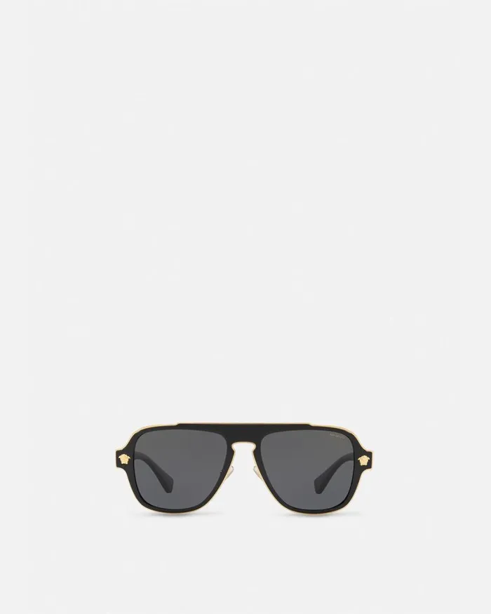 Versace Medusa Retro Charm Sunglasses Black Men Sunglasses Versace Medusa Retro Charm Sunglasses Black Men Sunglasses