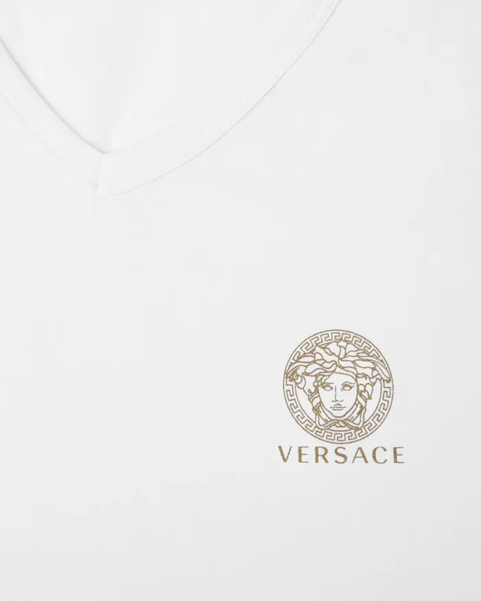 Versace Medusa Undershirt White Men Loungewear and Pajamas Versace Medusa Undershirt White Men Loungewear and Pajamas