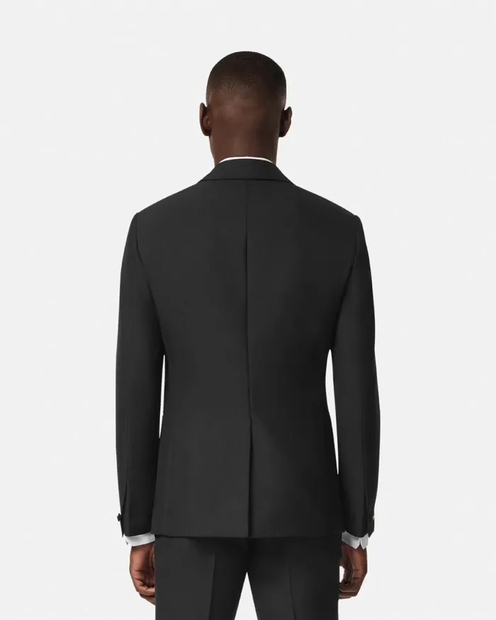 Versace MohairBlend SingleBreasted Blazer Black Men Blazers and Suits Versace MohairBlend SingleBreasted Blazer Black Men Blazers and Suits