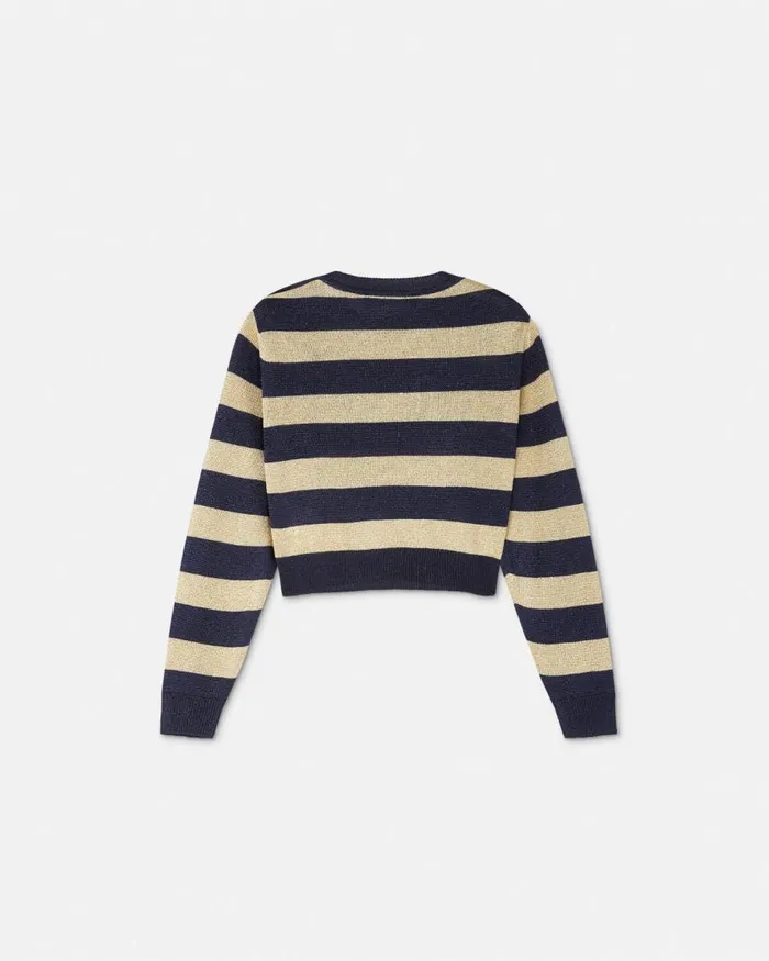 Versace Nautical Stripe Kids Sweater Bluegold Children Clothing Versace Nautical Stripe Kids Sweater Bluegold Children Clothing