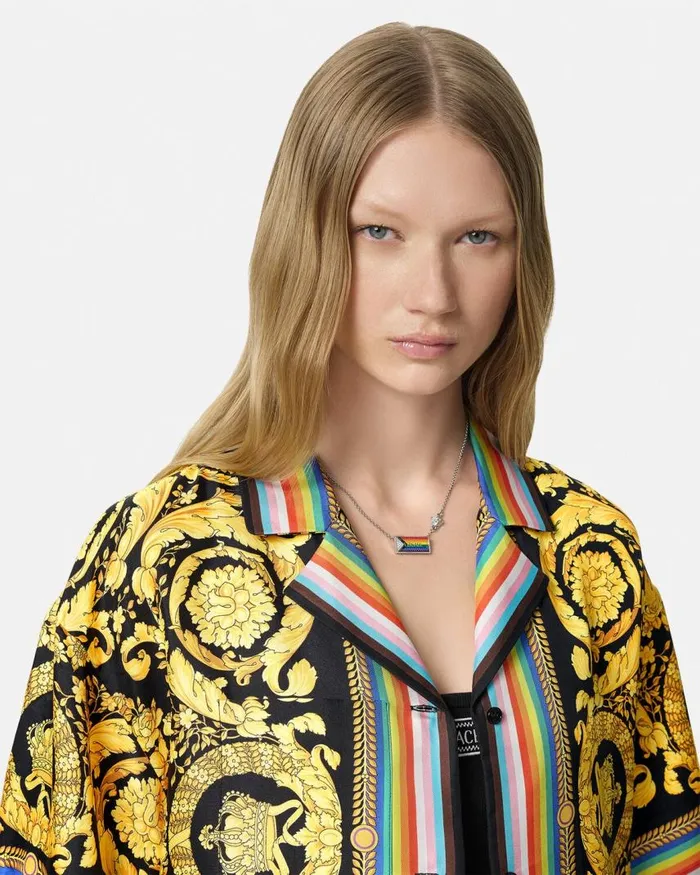 Versace Pride Barocco Silk Shirt Blackprint Women Shirts and Tops Versace Pride Barocco Silk Shirt Blackprint Women Shirts and Tops