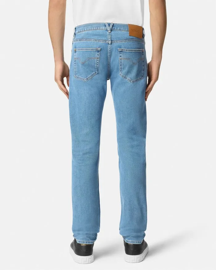 Versace SlimFit Jeans Blue Men Pants and Shorts Versace SlimFit Jeans Blue Men Pants and Shorts