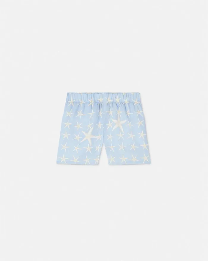Versace Stella Marina Baby Shorts Light Blue Children Clothing