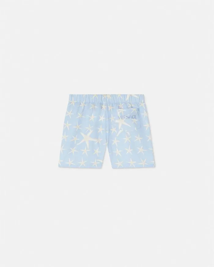 Versace Stella Marina Baby Shorts Light Blue Children Clothing Versace Stella Marina Baby Shorts Light Blue Children Clothing