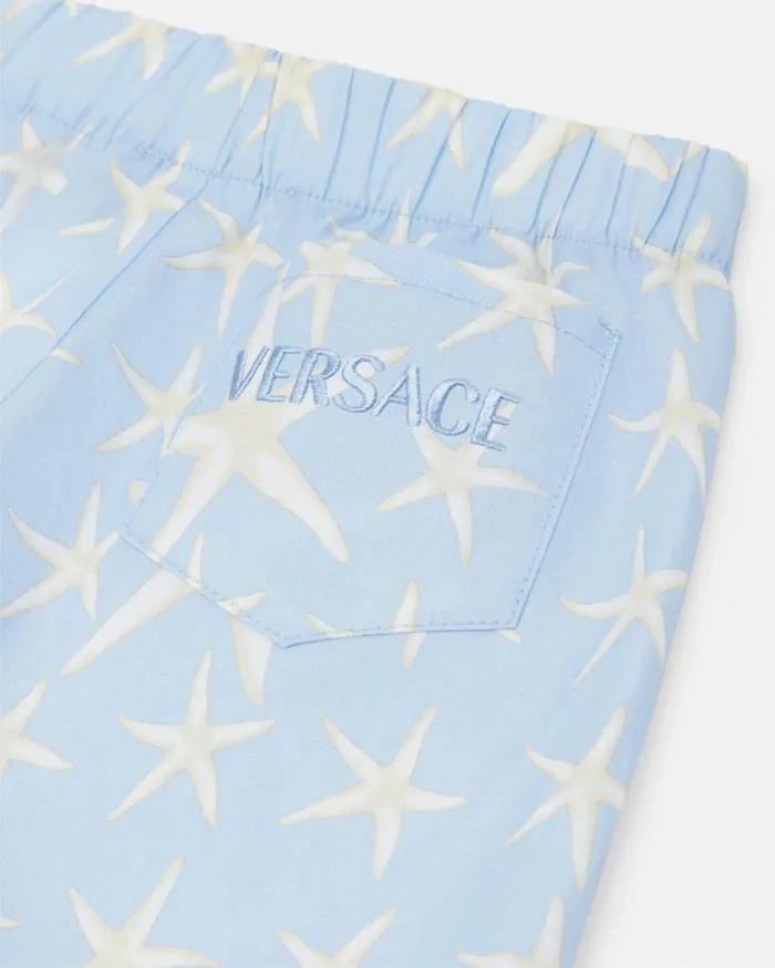Versace Stella Marina Baby Shorts Light Blue Children Clothing Versace Stella Marina Baby Shorts Light Blue Children Clothing