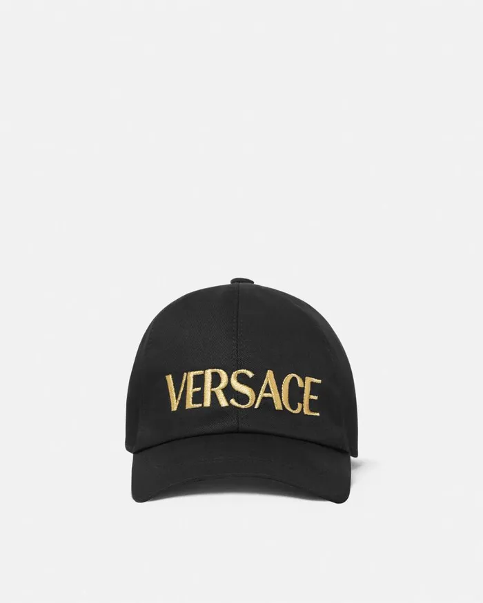 Versace Versace Logo Kids Baseball Cap Black Children Accessories