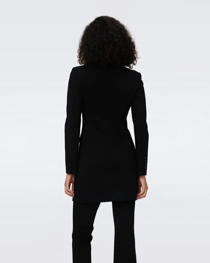 Virginia Blazer Dress Black Women DVF Dresses
