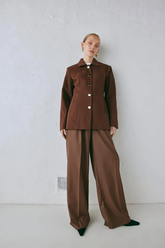 VRG GRL Pants Zola Pants Chocolate 8211 Women VRG GRL Pants Zola Pants Chocolate 8211 Women