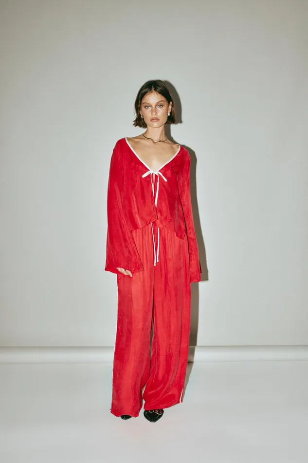 VRG GRL Sets Moonscapes Top Chilli 8211 Women VRG GRL Sets Moonscapes Top Chilli 8211 Women