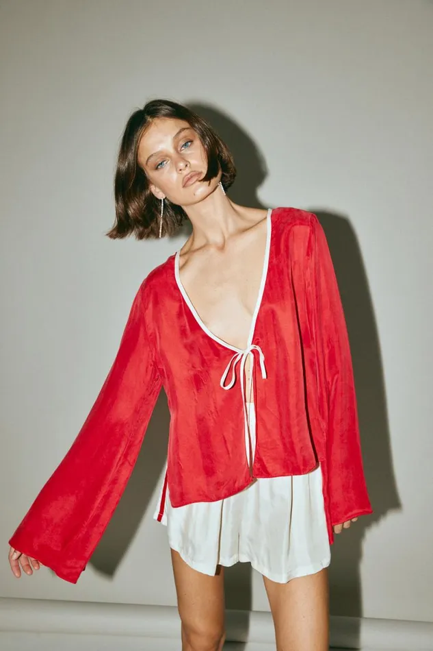 VRG GRL Sets Moonscapes Top Chilli 8211 Women VRG GRL Sets Moonscapes Top Chilli 8211 Women