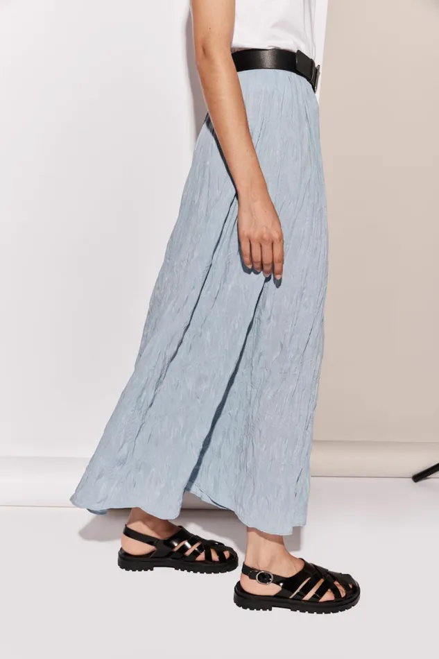 VRG GRL Skirts Solara Midi Skirt Sky 8211 Women VRG GRL Skirts Solara Midi Skirt Sky 8211 Women