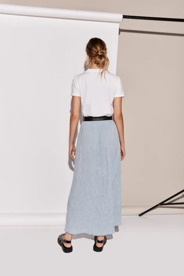 VRG GRL Skirts Solara Midi Skirt Sky 8211 Women VRG GRL Skirts Solara Midi Skirt Sky 8211 Women