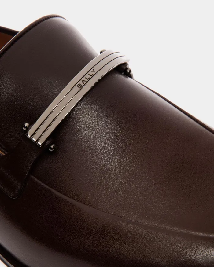 Westminster Loafer In Ebano Leather Men Bally Loafers and Moccasins