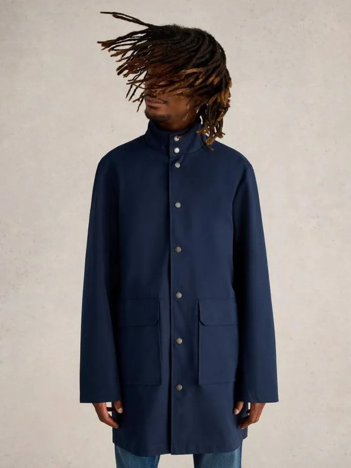 White Stuff Coats and Jackets Men Commuter Mac Dark Navy