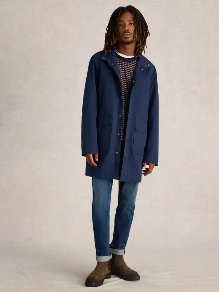 White Stuff Coats and Jackets Men Commuter Mac Dark Navy White Stuff Coats and Jackets Men Commuter Mac Dark Navy