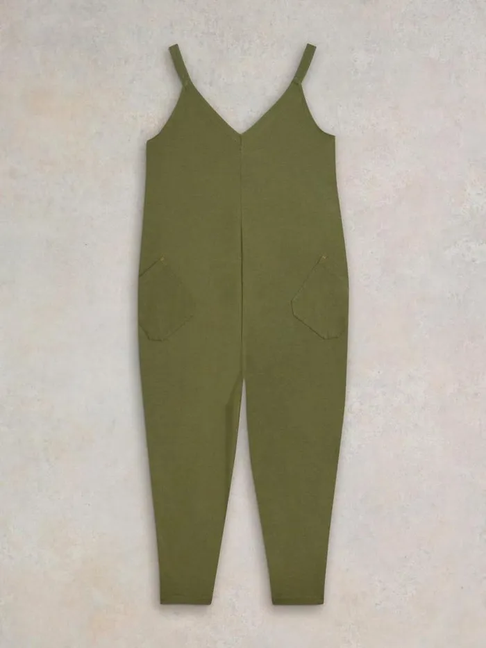 White Stuff Dresses Women Selina Jersey V Neck Jumpsuit Khaki Green White Stuff Dresses Women Selina Jersey V Neck Jumpsuit Khaki Green