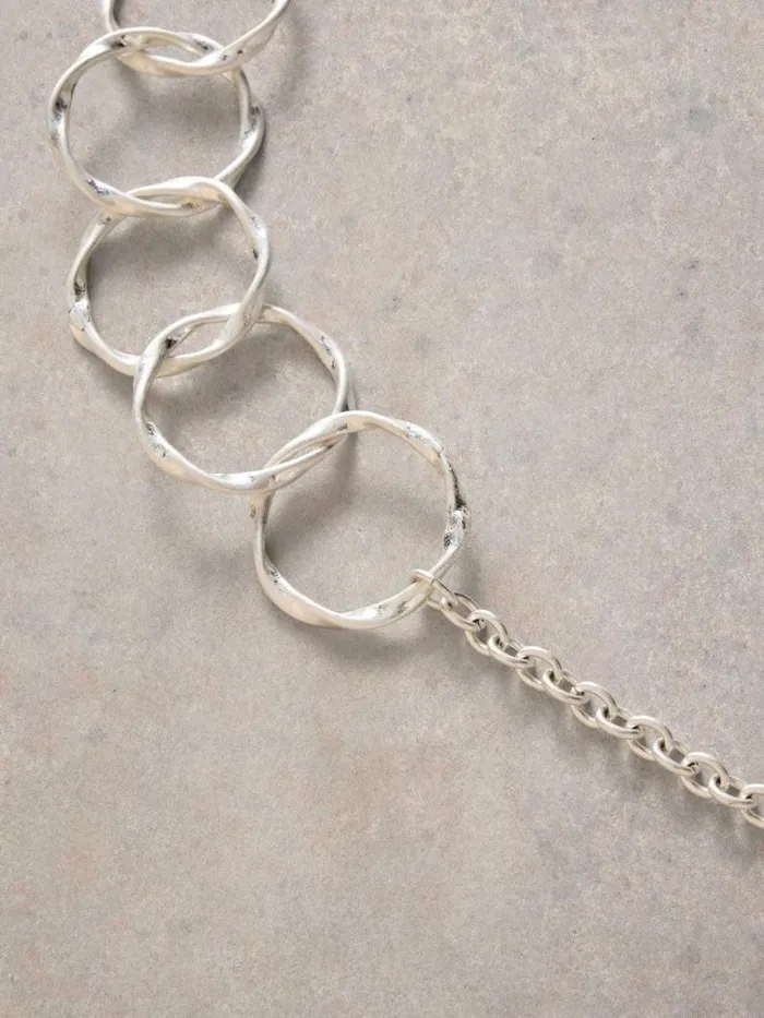 White Stuff Jewellery Women CYNTHIA ROUND CHAIN NECKLACE Silver Tone Metallic White Stuff Jewellery Women CYNTHIA ROUND CHAIN NECKLACE Silver Tone Metallic