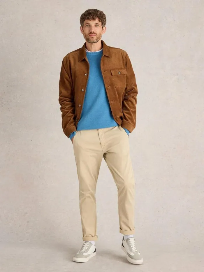 White Stuff Knitwear Men Attadale Crew Neck Jumper Light Blue White Stuff Knitwear Men Attadale Crew Neck Jumper Light Blue