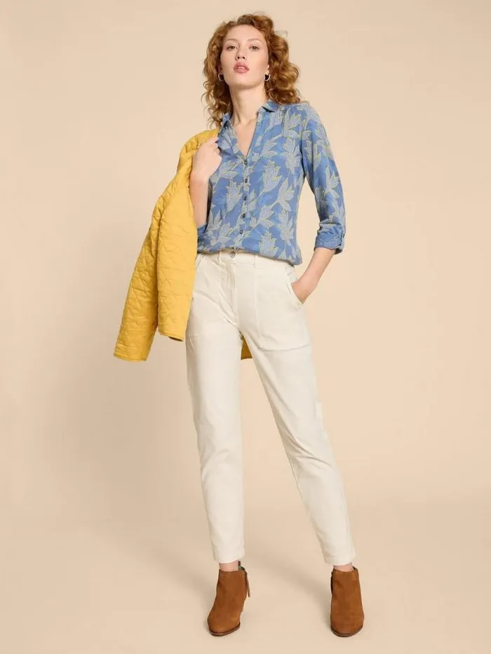 White Stuff Shirts and Blouses Women ANNIE PRINTED COTTON SHIRT Blue Multi White Stuff Shirts and Blouses Women ANNIE PRINTED COTTON SHIRT Blue Multi