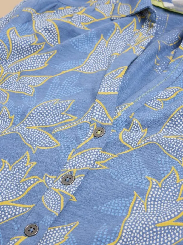 White Stuff Shirts and Blouses Women ANNIE PRINTED COTTON SHIRT Blue Multi White Stuff Shirts and Blouses Women ANNIE PRINTED COTTON SHIRT Blue Multi