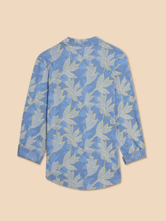 White Stuff Shirts and Blouses Women ANNIE PRINTED COTTON SHIRT Blue Multi White Stuff Shirts and Blouses Women ANNIE PRINTED COTTON SHIRT Blue Multi