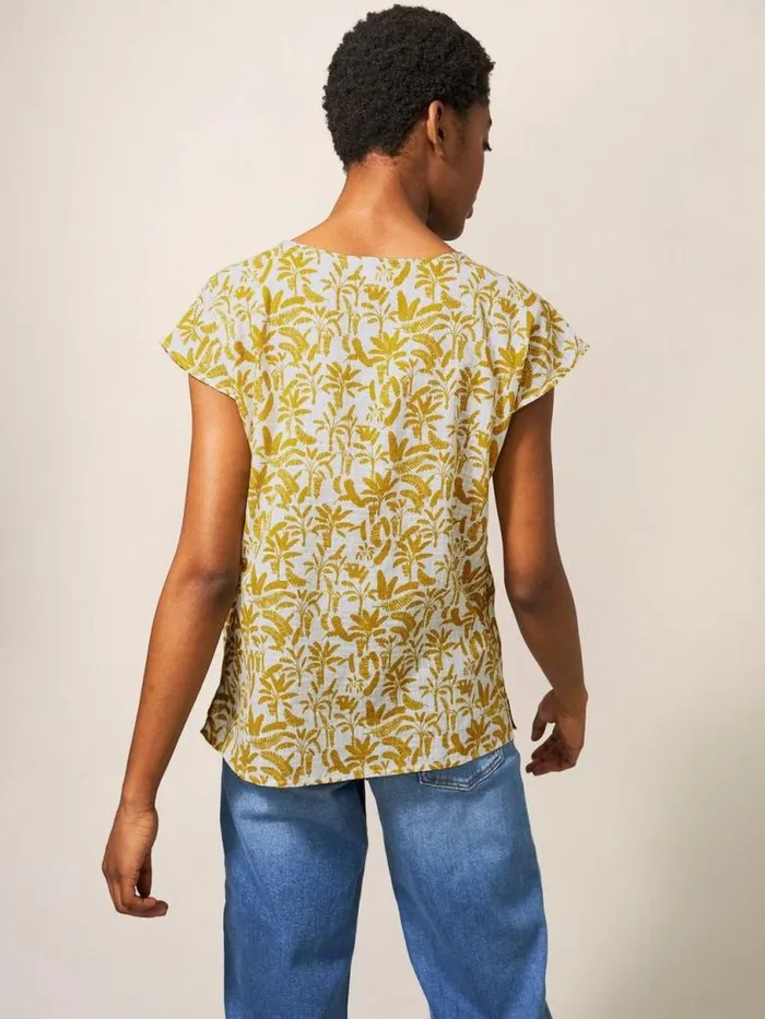 White Stuff Shirts and Blouses Women Rae Organic Vest Cotton White Multi White Stuff Shirts and Blouses Women Rae Organic Vest Cotton White Multi
