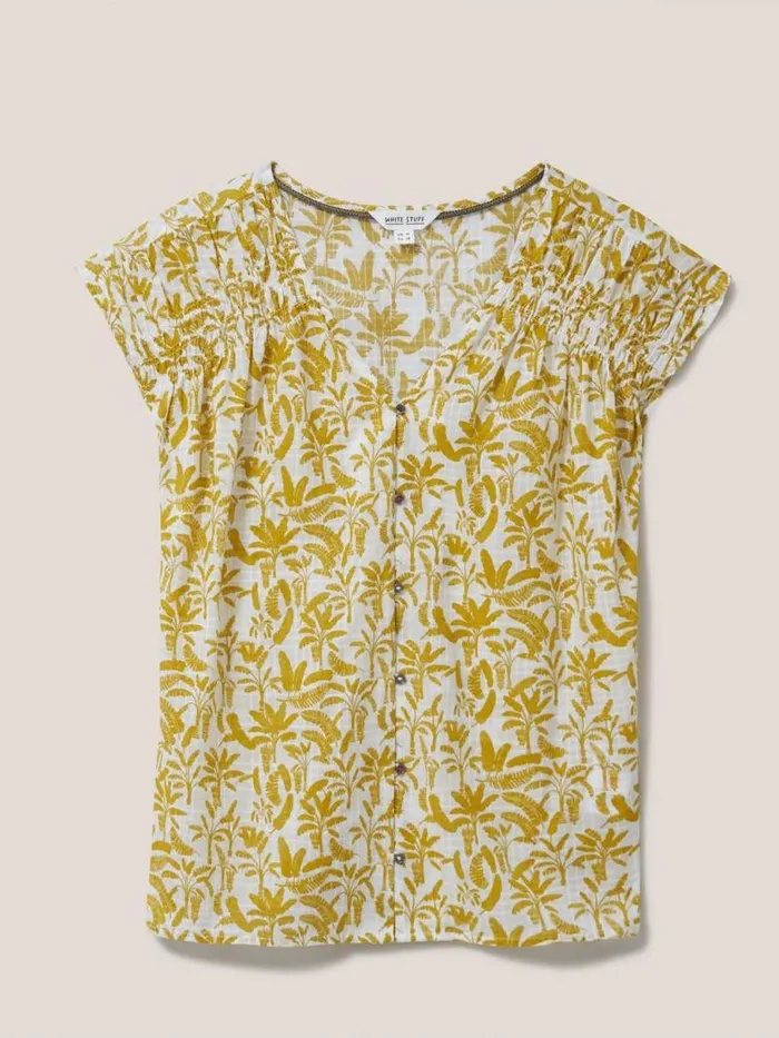 White Stuff Shirts and Blouses Women Rae Organic Vest Cotton White Multi White Stuff Shirts and Blouses Women Rae Organic Vest Cotton White Multi