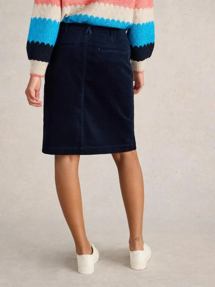 White Stuff Skirts Women Melody Organic Cord Skirt Dark Navy White Stuff Skirts Women Melody Organic Cord Skirt Dark Navy