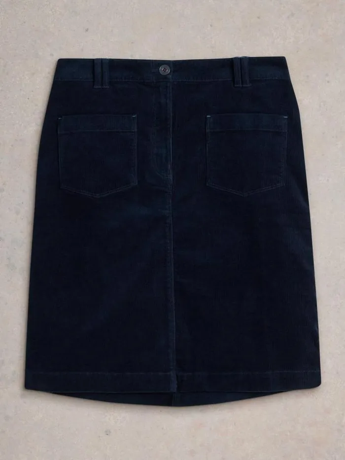 White Stuff Skirts Women Melody Organic Cord Skirt Dark Navy White Stuff Skirts Women Melody Organic Cord Skirt Dark Navy