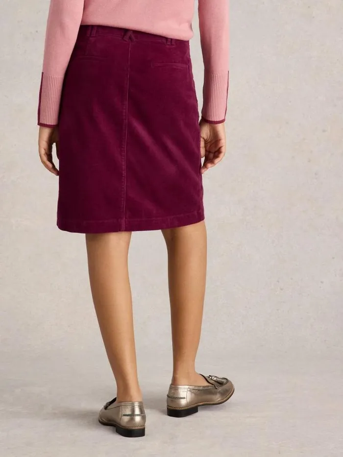 White Stuff Skirts Women Melody Organic Cord Skirt Deep Red White Stuff Skirts Women Melody Organic Cord Skirt Deep Red
