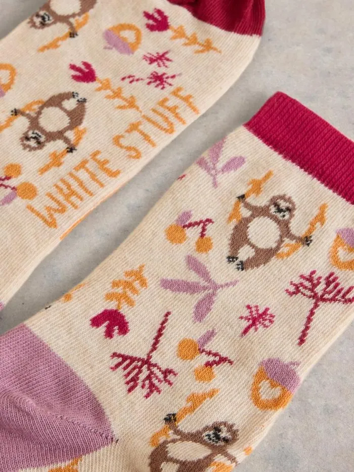 White Stuff Socks Women Slothing Around Ankle Sock Natural Multi White Stuff Socks Women Slothing Around Ankle Sock Natural Multi