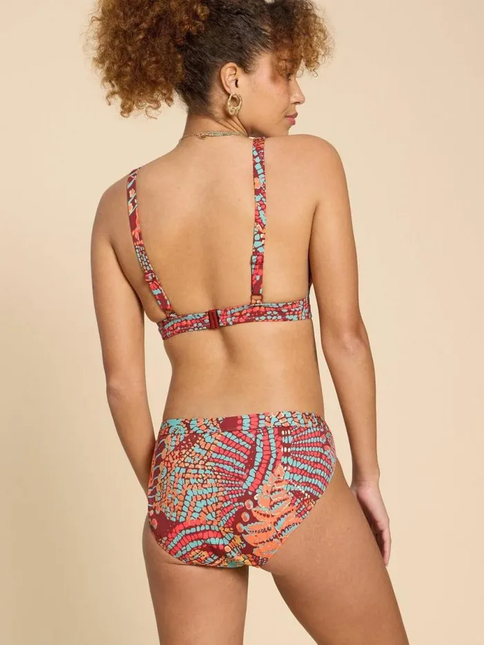 White Stuff Swimwear Women Tabitha Bikini Bottom Red Print White Stuff Swimwear Women Tabitha Bikini Bottom Red Print