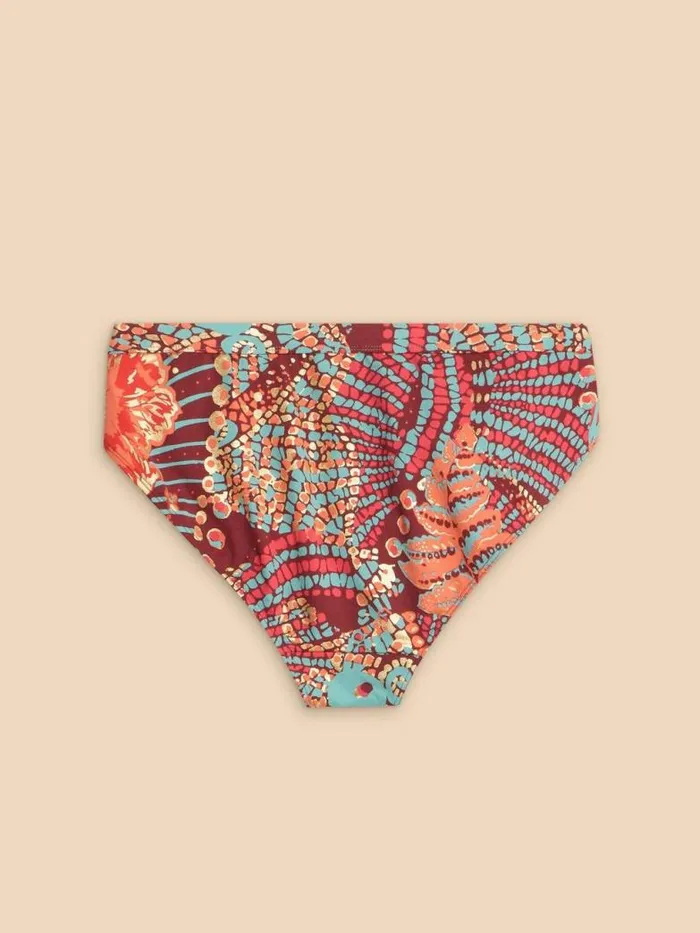 White Stuff Swimwear Women Tabitha Bikini Bottom Red Print White Stuff Swimwear Women Tabitha Bikini Bottom Red Print