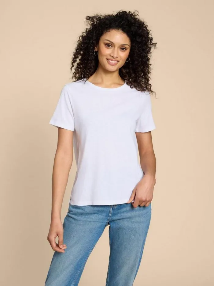 White Stuff Tops and TShirts Women ABBIE TEE Brilliant White White Stuff Tops and TShirts Women ABBIE TEE Brilliant White