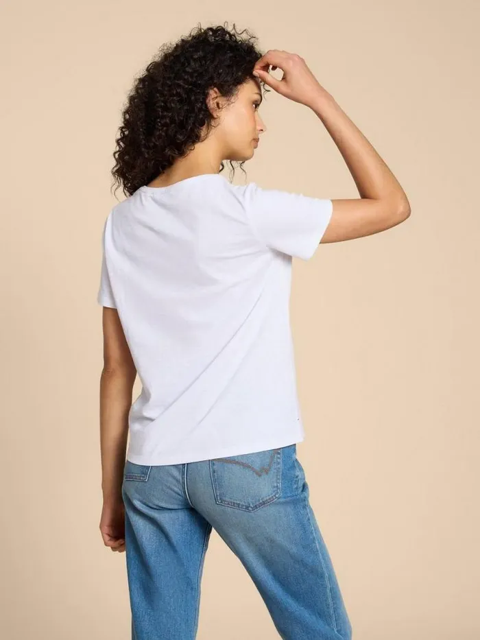White Stuff Tops and TShirts Women ABBIE TEE Brilliant White White Stuff Tops and TShirts Women ABBIE TEE Brilliant White