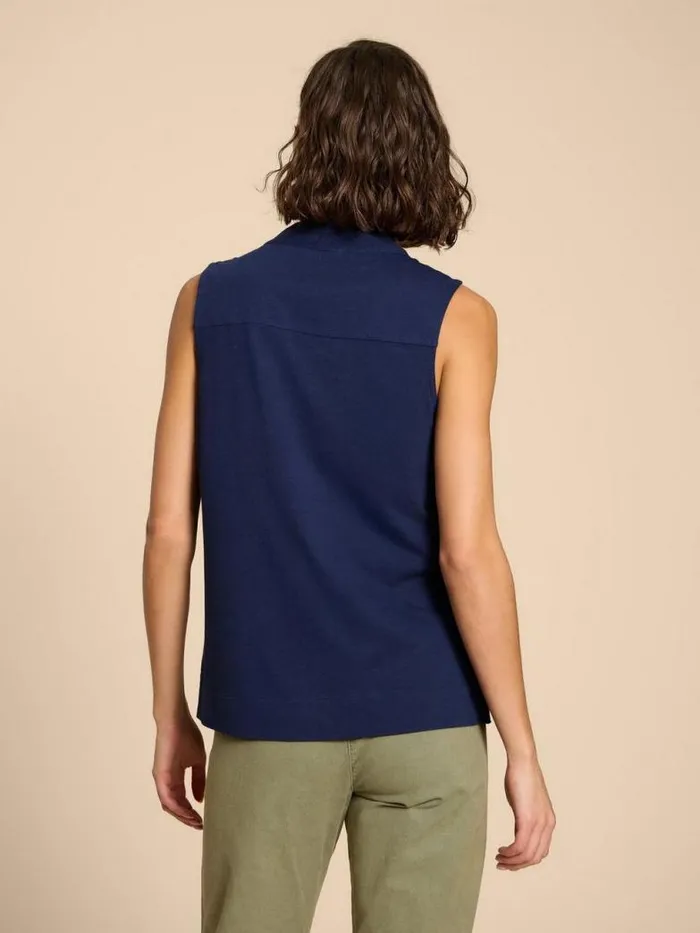 White Stuff Tops and TShirts Women CELIA MIX JERSEY SHIRT French Navy White Stuff Tops and TShirts Women CELIA MIX JERSEY SHIRT French Navy
