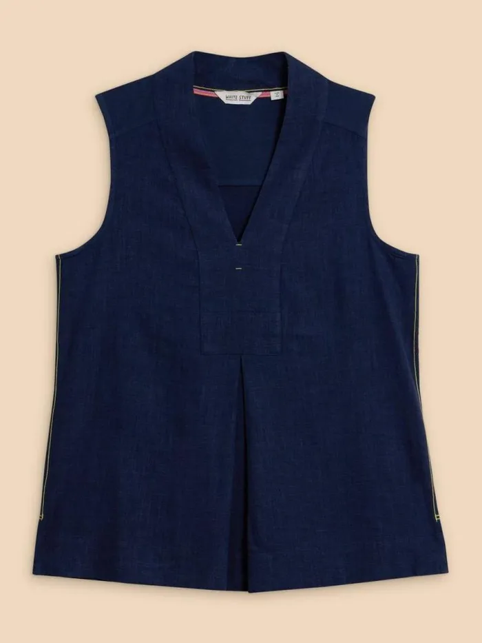 White Stuff Tops and TShirts Women CELIA MIX JERSEY SHIRT French Navy White Stuff Tops and TShirts Women CELIA MIX JERSEY SHIRT French Navy