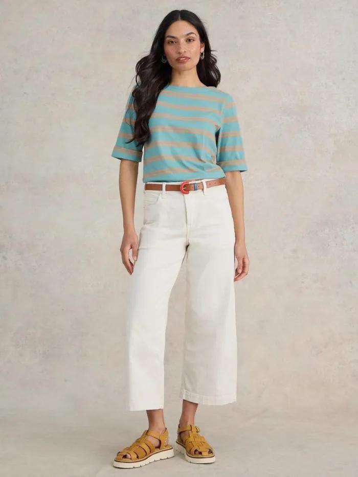 White Stuff Tops and TShirts Women SYDNEY BOAT NECK Blue Multi White Stuff Tops and TShirts Women SYDNEY BOAT NECK Blue Multi
