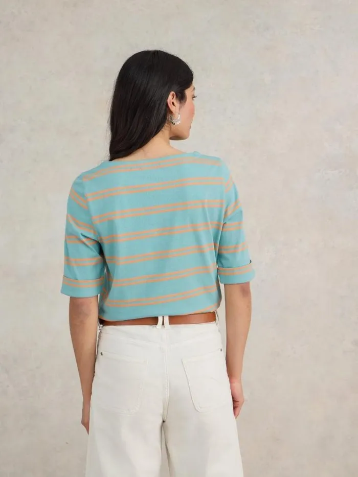 White Stuff Tops and TShirts Women SYDNEY BOAT NECK Blue Multi White Stuff Tops and TShirts Women SYDNEY BOAT NECK Blue Multi