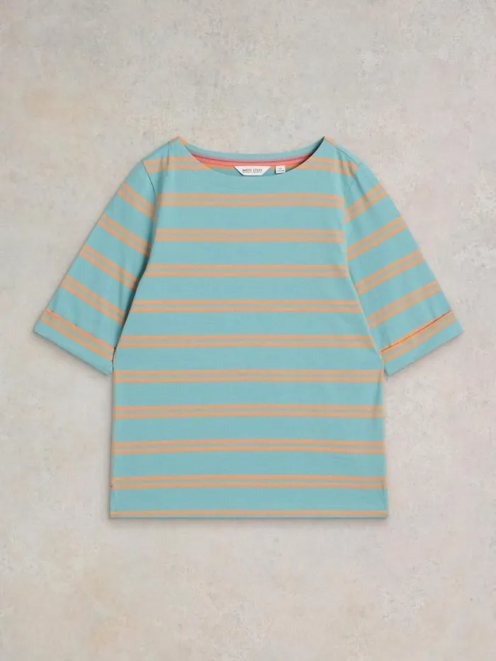 White Stuff Tops and TShirts Women SYDNEY BOAT NECK Blue Multi White Stuff Tops and TShirts Women SYDNEY BOAT NECK Blue Multi