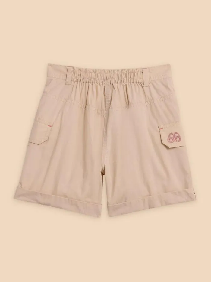 White Stuff Trousers and Shorts Kids Colette Cargo Short Light Natural White Stuff Trousers and Shorts Kids Colette Cargo Short Light Natural