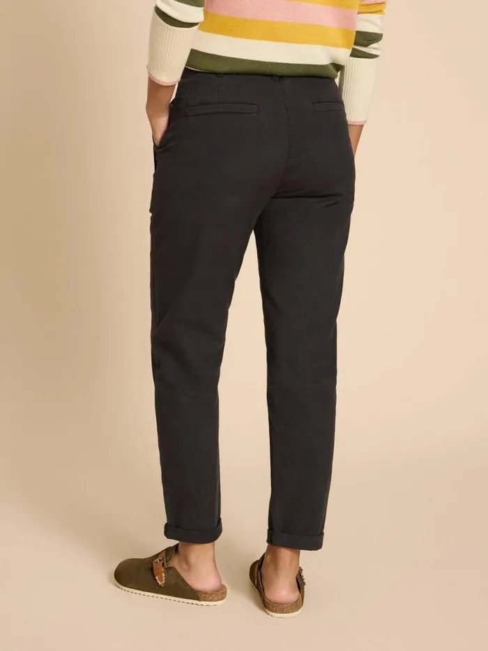 White Stuff Trousers Women Twister Chino Trouser Pure Black White Stuff Trousers Women Twister Chino Trouser Pure Black